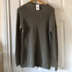 NEW WITH FLAW Olive green sweater